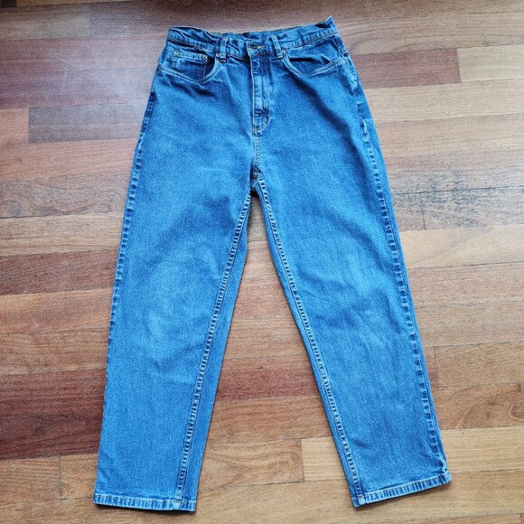 L.L. Bean Medium Wash High Rise Relaxed Fit Jeans Size 10 Petite - Picture 2 of 16